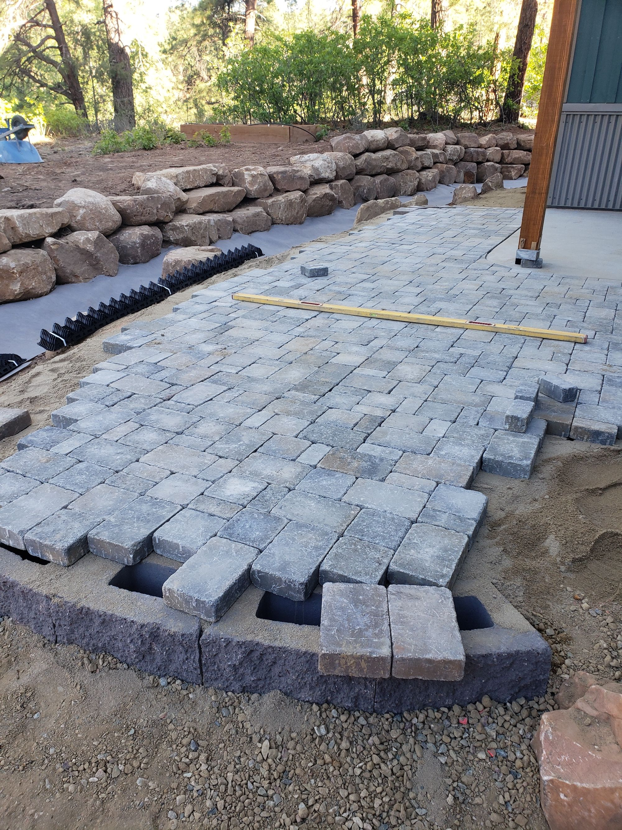 Existing Concrete Patio Extended With Pavers In 2019 for measurements 2000 X 2667