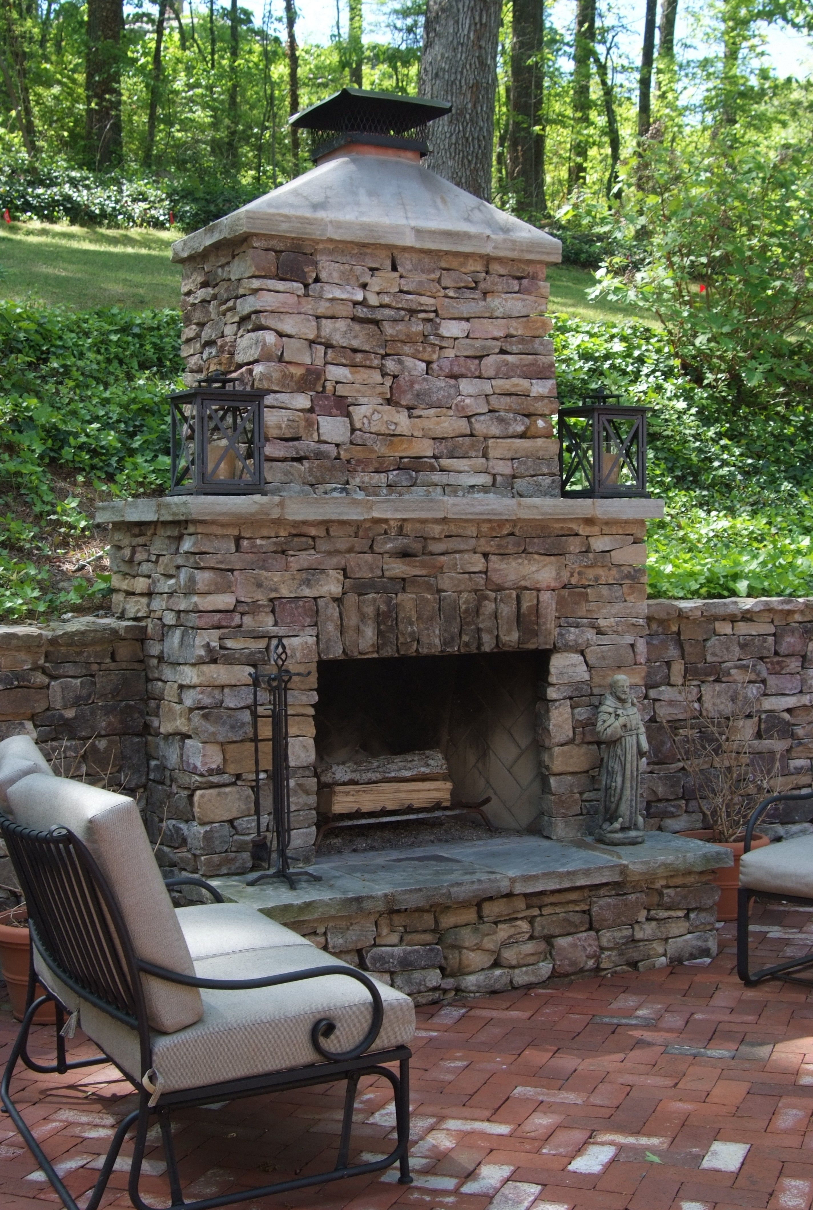 Exterior Best Outdoor Fireplaces Awesome Simple Masonry pertaining to proportions 2848 X 4239