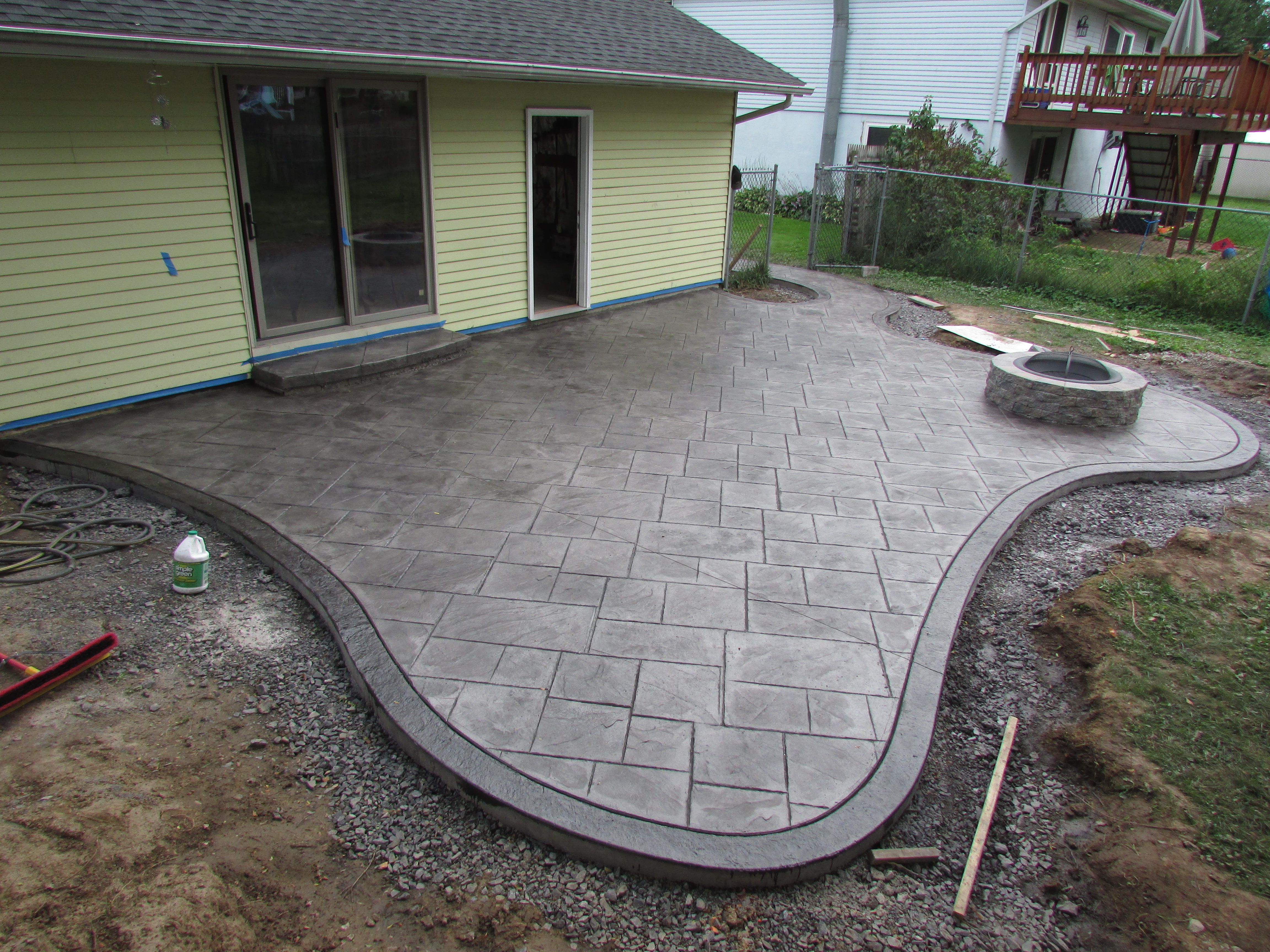 Exterior Design Using Amazing Stamped Concrete Patio For within proportions 4608 X 3456