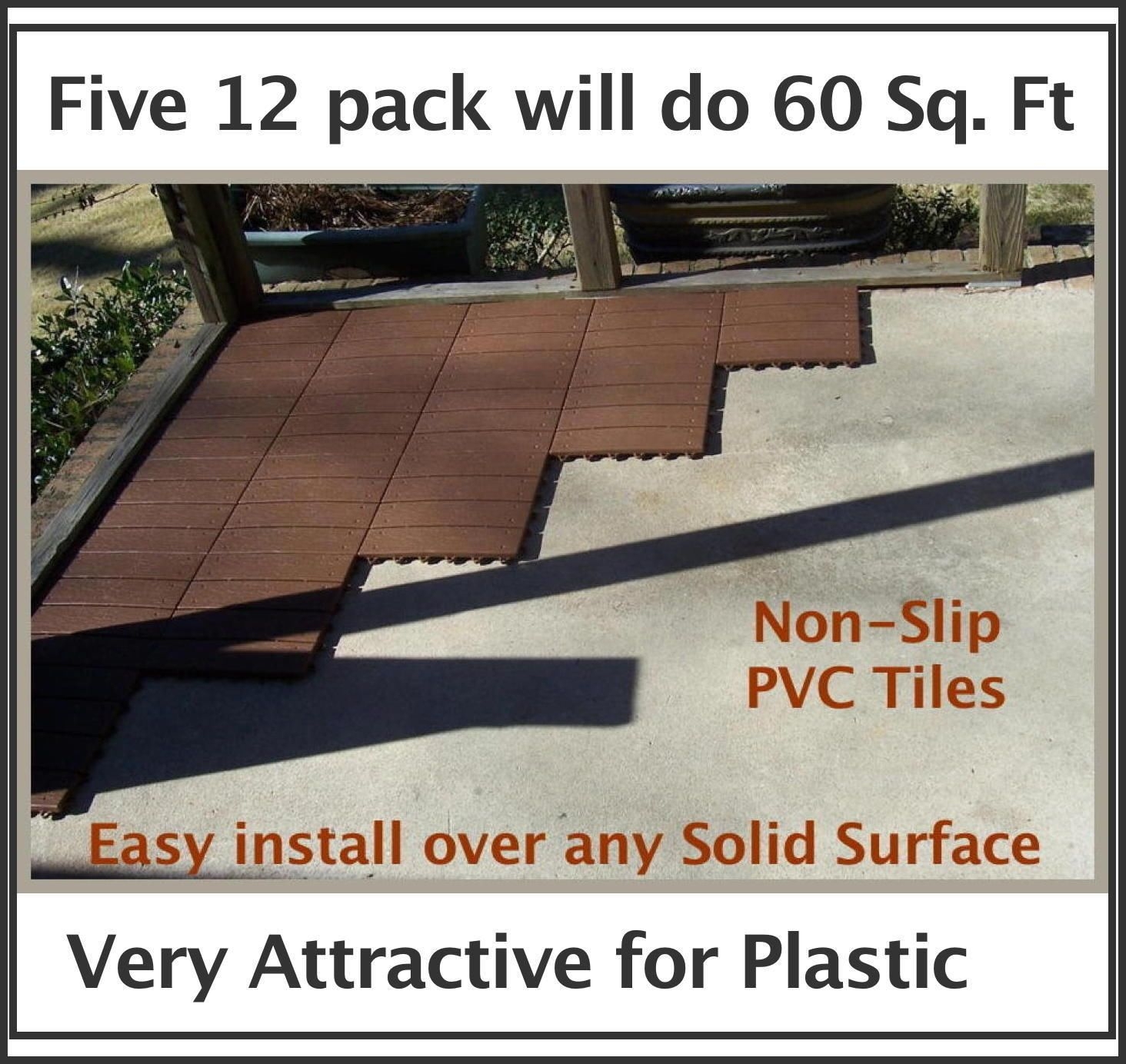 Ez Link Deck Tiles 12pk Resurface Concrete Or Wood Patio with regard to proportions 1464 X 1384