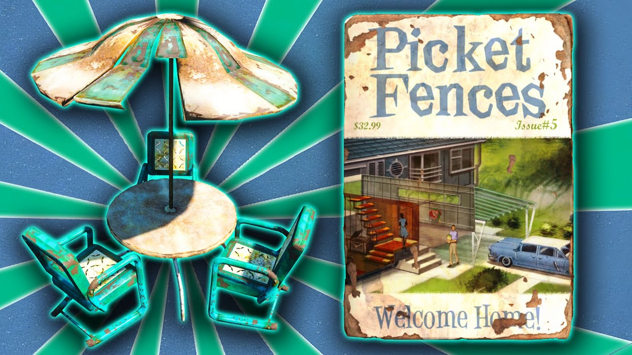 Fallout 4 Picket Fences Welcome Home Patio Furniture Guide with regard to proportions 1280 X 720