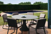 Fano 6 Seat Dining Set Provides A Sturdy Circular Outdoor regarding proportions 1080 X 1080