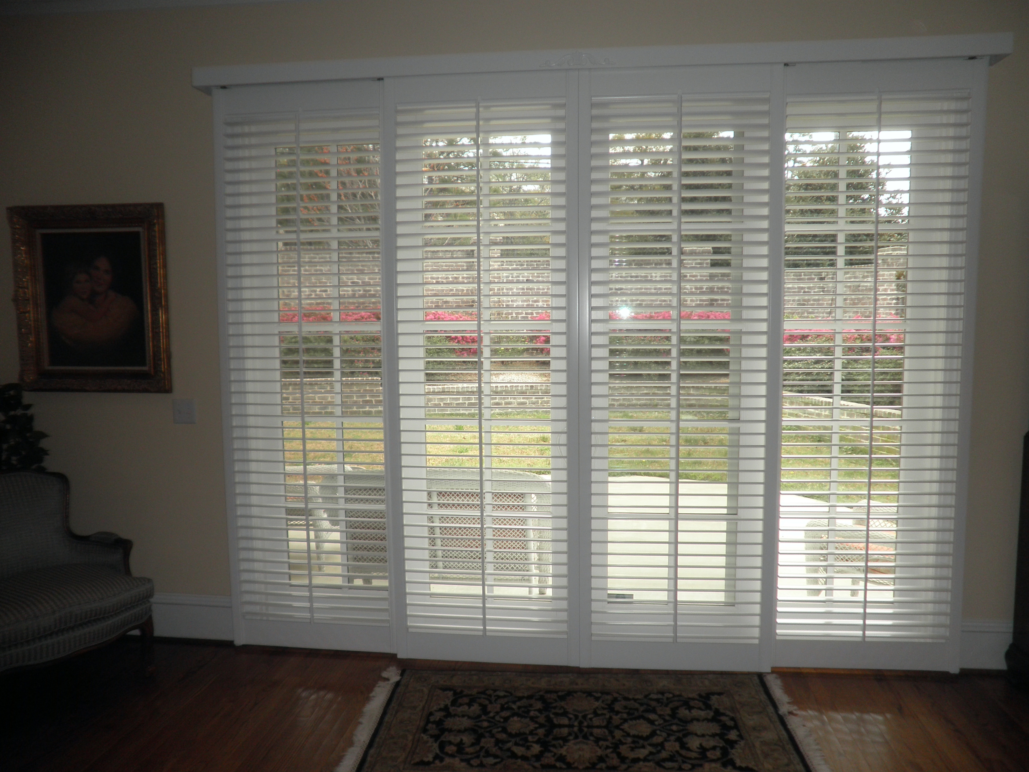 Faux Wood Blinds For Patio Doors Doors Ideas with regard to proportions 3968 X 2976