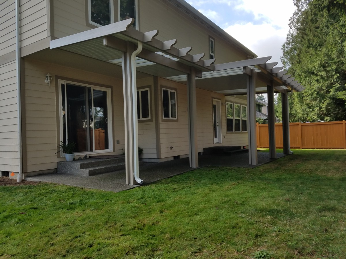 Flat Panel Patio Covers Installed In Puyallup Tacoma Enumclaw intended for measurements 1200 X 900