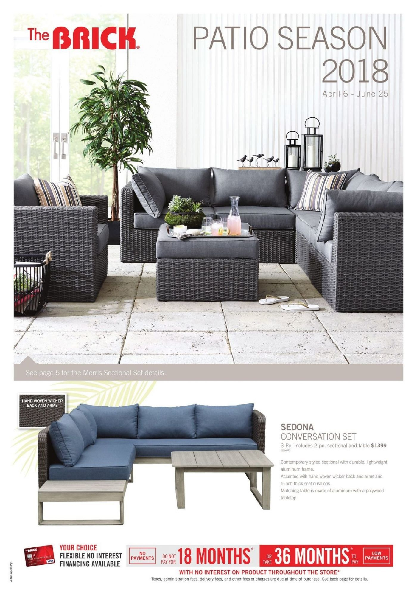 Flyer The Brick Patio Season 2018 Canada From Friday April throughout size 1400 X 2000