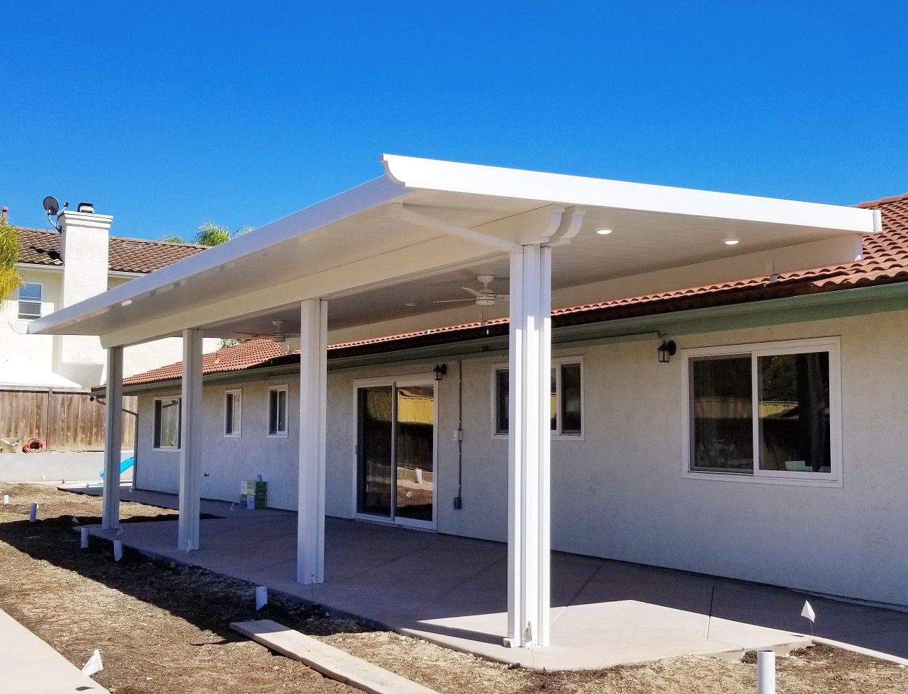 Fourseasons Elitewood Solid Insulated Patio Cover Mounted On with regard to measurements 1281 X 980