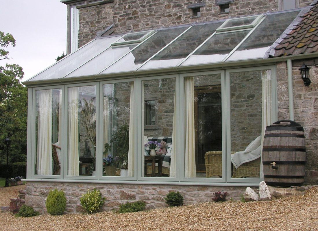 Galleries Completed Lean To Conservatories Hardwood throughout sizing 1100 X 799