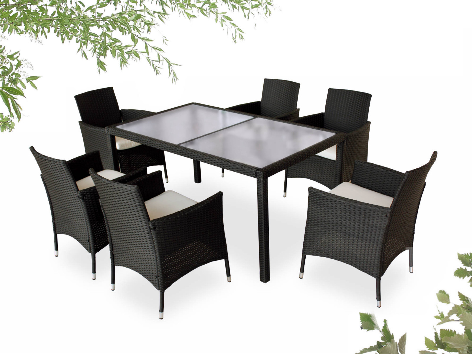 Garden Furniture 6 Seater Wicker Cordoba in measurements 2000 X 1500