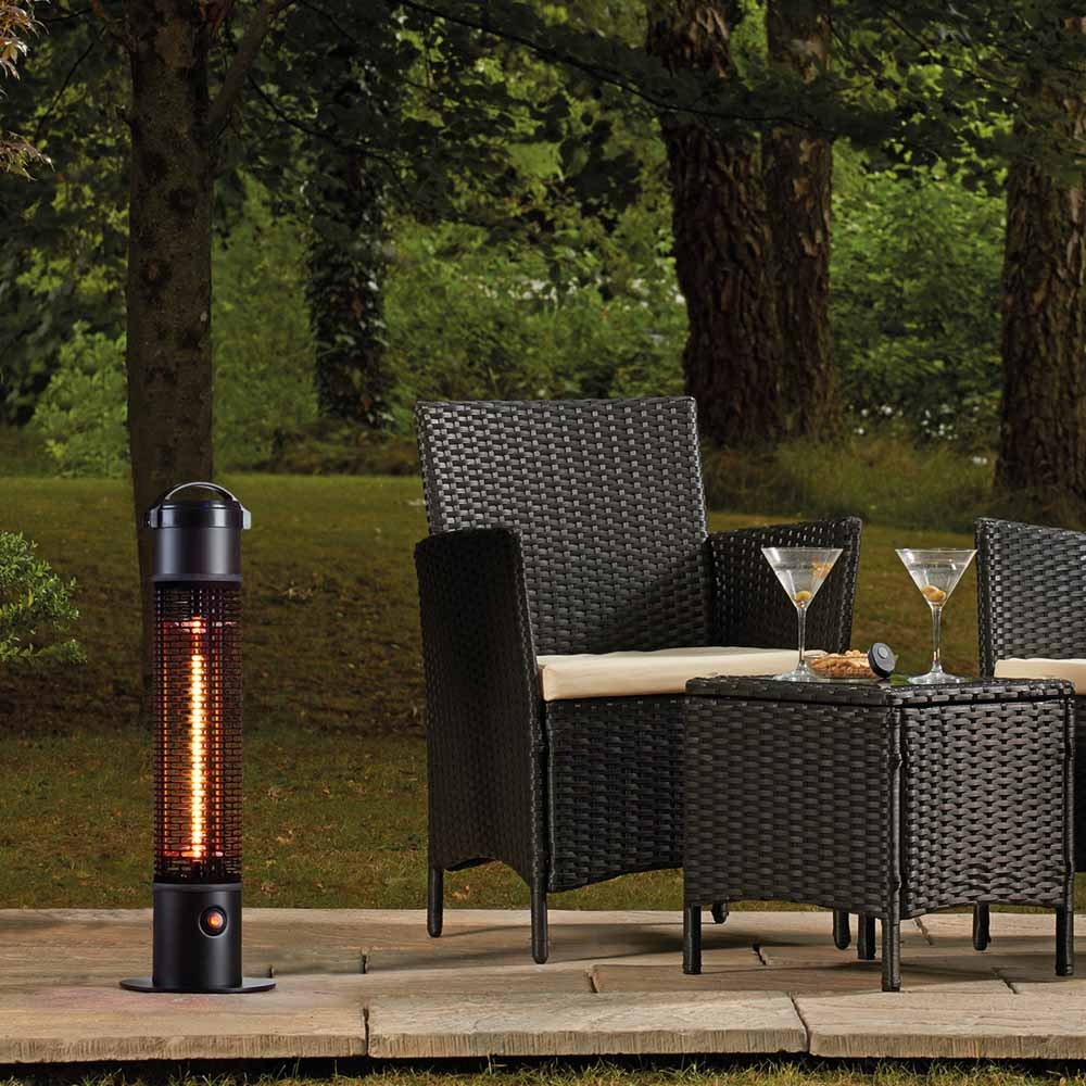 Garden Glow Electric Freestanding 1200w Patio Heater With with regard to proportions 1000 X 1000