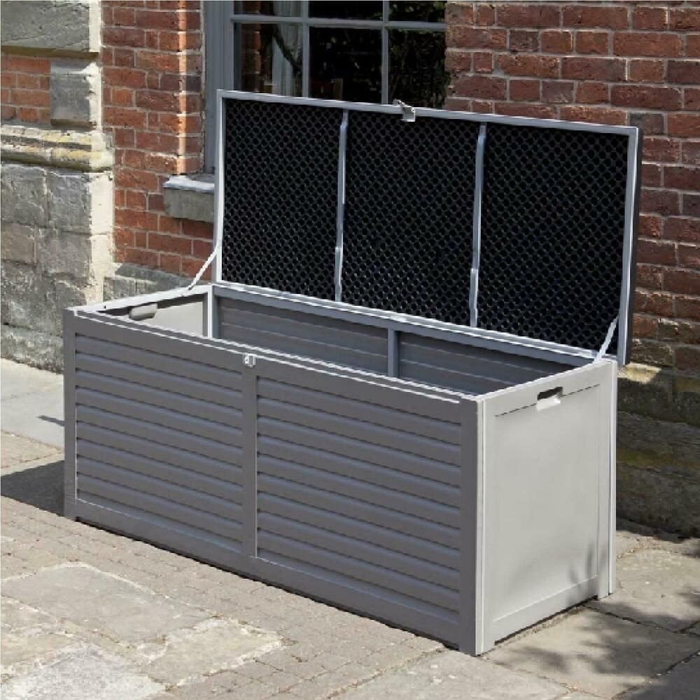 Garden Outdoor Patio Edmonton 490l Pp Storage Box With 2 Gas with dimensions 1000 X 1000