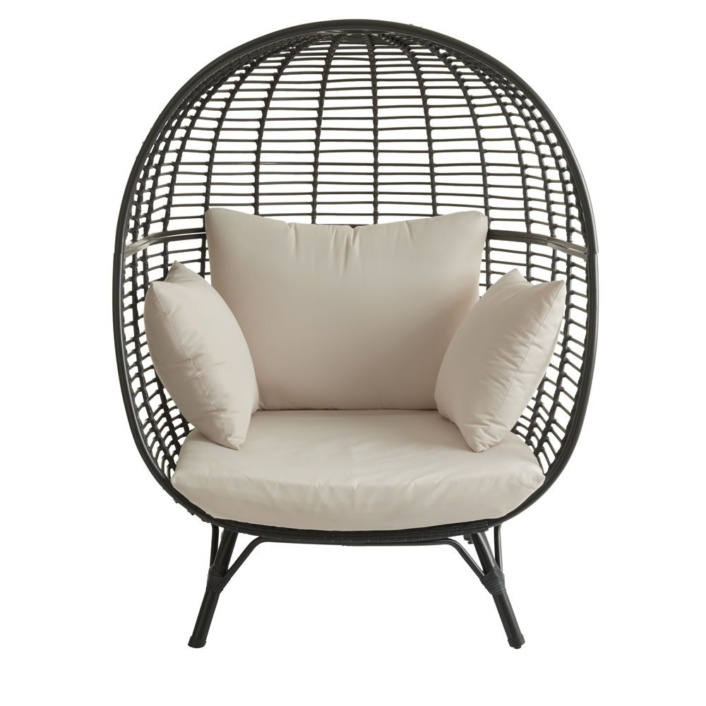 Garden Snuggle Egg Chair Rattan Effect Rattan Egg Chair with proportions 1000 X 1000