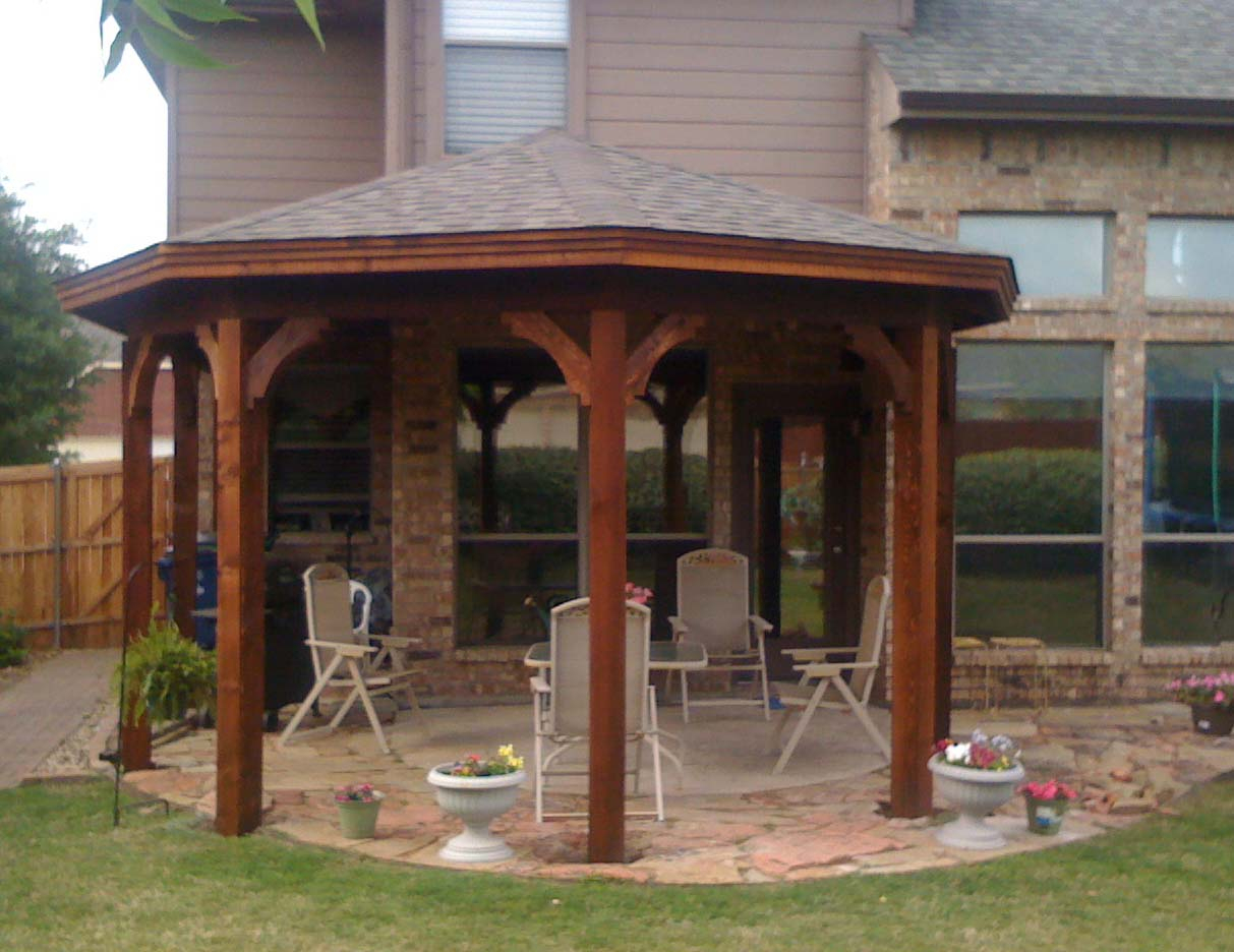 Gazebo Type Patio Cover In Mckinney Tx Hundt Patio Covers for size 1213 X 936