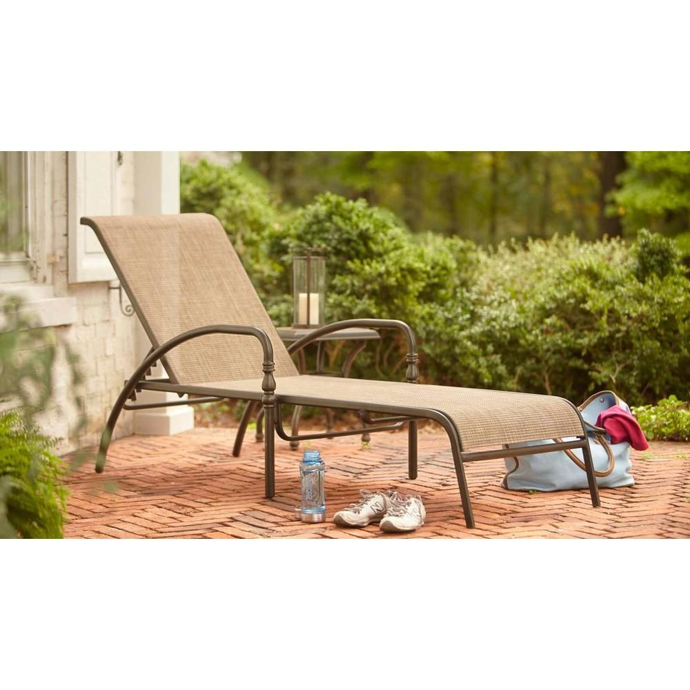 Hampton Bay Andrews Patio Chaise Lounge Fls67028 The Home within size 1000 X 1000