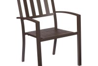 Hampton Bay Mix And Match Brown Stackable Metal Outdoor Dining Chair regarding size 1000 X 1000