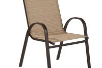 Hampton Bay Mix And Match Stackable Sling Outdoor Dining Chair In Cafe inside dimensions 1000 X 1000
