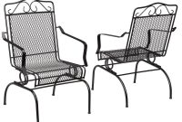 Hampton Bay Nantucket Rocking Metal Outdoor Dining Chair 2 Pack regarding dimensions 1000 X 1000