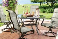 Hampton Bay Statesville 5 Piece Padded Sling Patio Dining Set With 53 In Glass Top pertaining to size 1000 X 1000