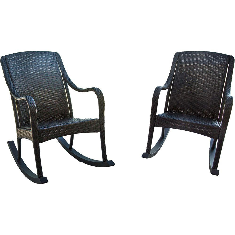 Hanover Orleans 2 Piece Rocking Patio Chair Set throughout sizing 1000 X 1000