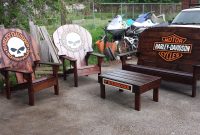 Harley Davidson Chairs And Benches Harley Davidson Harley with regard to proportions 4128 X 2322