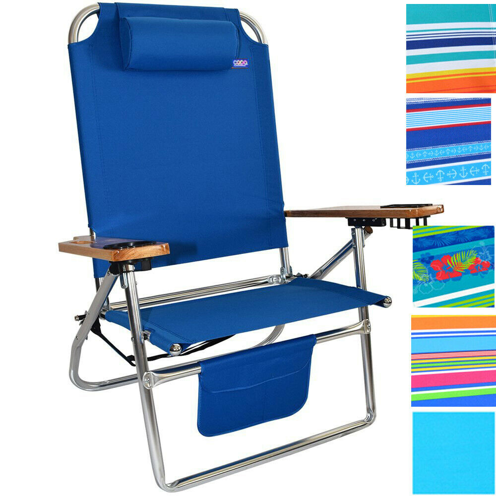 Heavy Duty 300 Lbs High Seat Aluminum Folding Beach Chair inside proportions 1000 X 1000