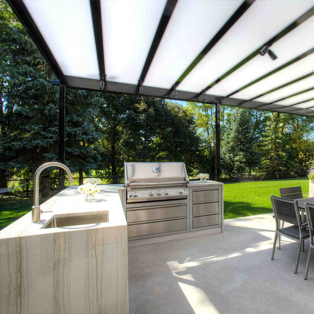 High Grade Maintenance Free Powder Coated Aluminium Pergolas inside proportions 1000 X 1000