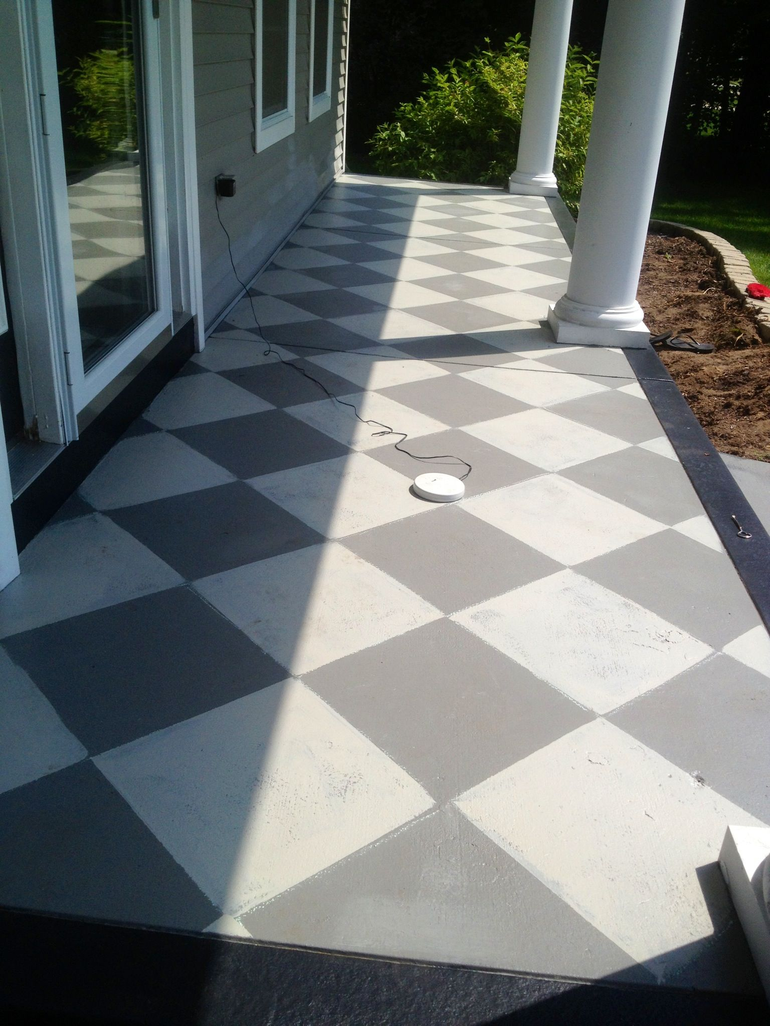 I Painted My Cement Slab Front Porch For An Inexpensive intended for proportions 1536 X 2048