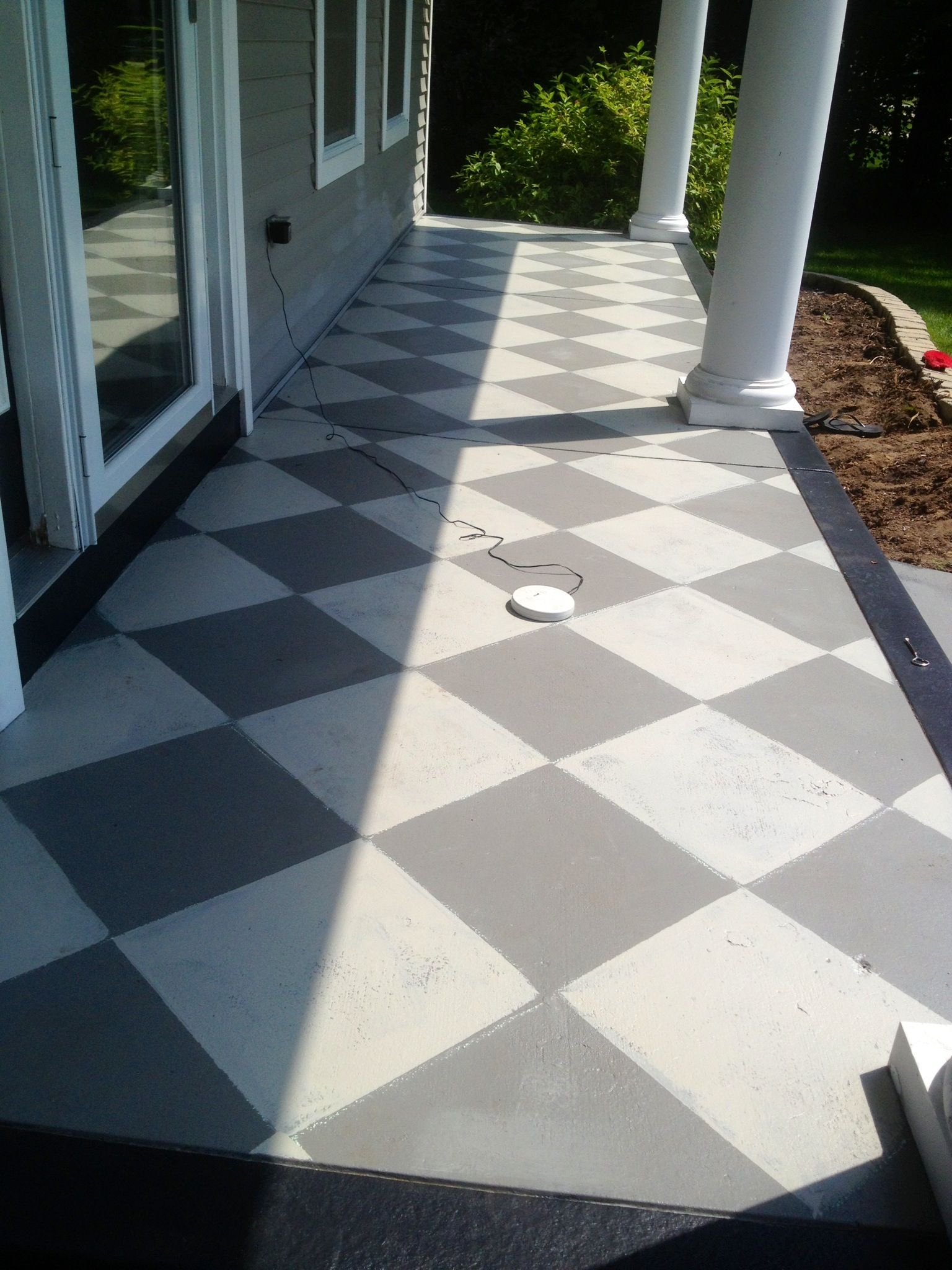 I Painted My Cement Slab Front Porch For An Inexpensive pertaining to proportions 1536 X 2048