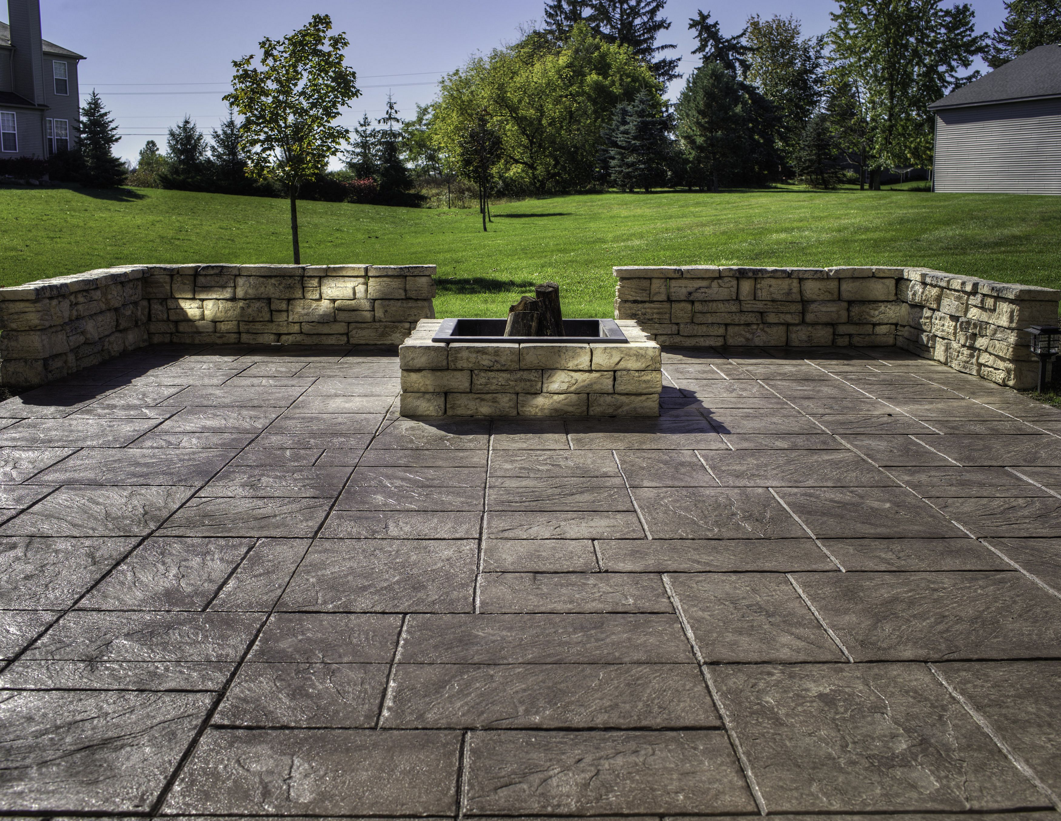 Impressive 25 Stamped Concrete Patio For Inspiration For with regard to proportions 3500 X 2707