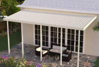 Integra 18 Ft X 10 Ft Ivory Aluminum Attached Solid Patio inside measurements 1000 X 1000