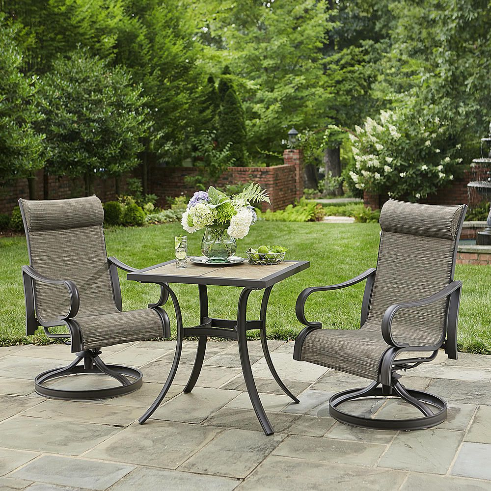 Jaclyn Smith Marion 3pc Bistro Set Outdoor Living Patio for proportions 1000 X 1000