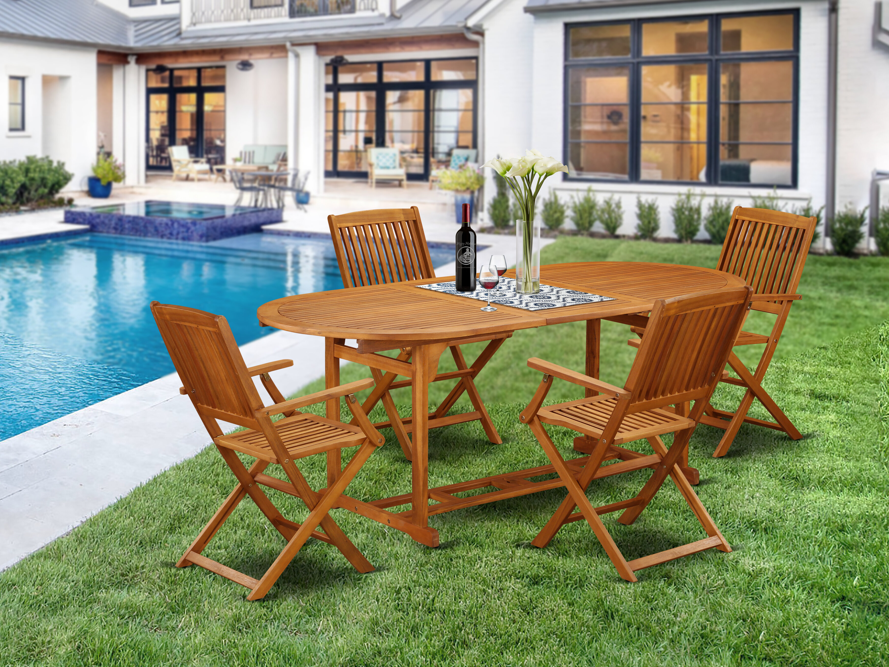 Jagger 5 Piece Patio Dining Set with size 3500 X 2625