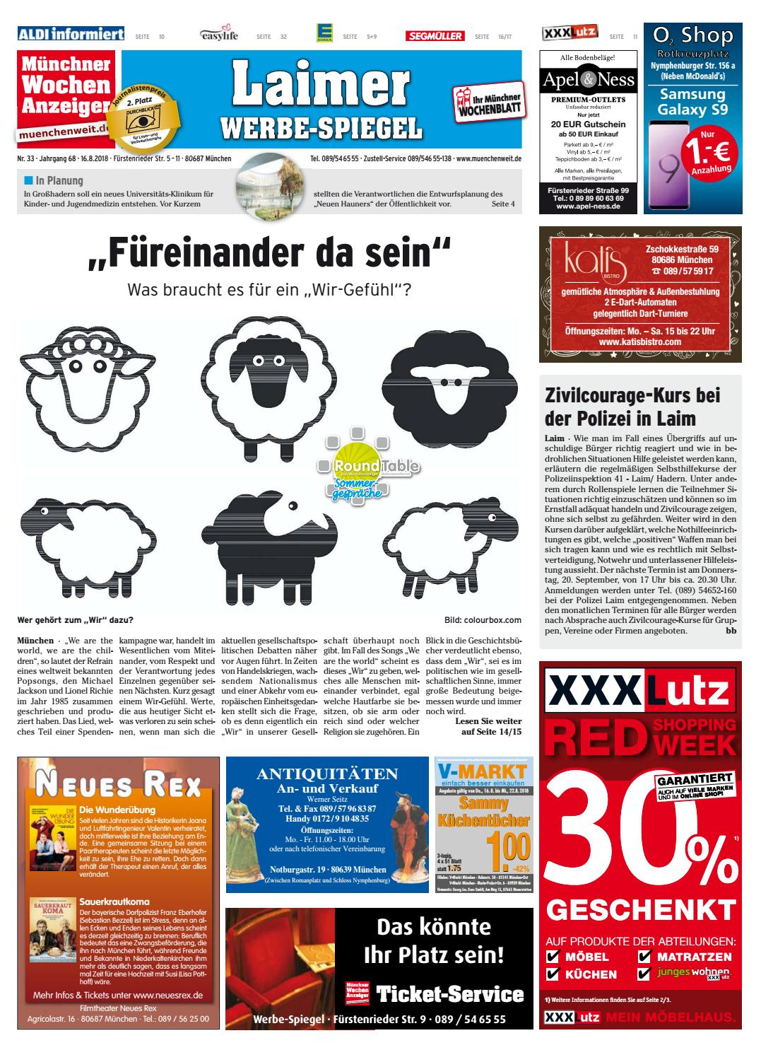 Kw 33 2018 Wochenanzeiger Medien Gmbh Issuu in measurements 1077 X 1485