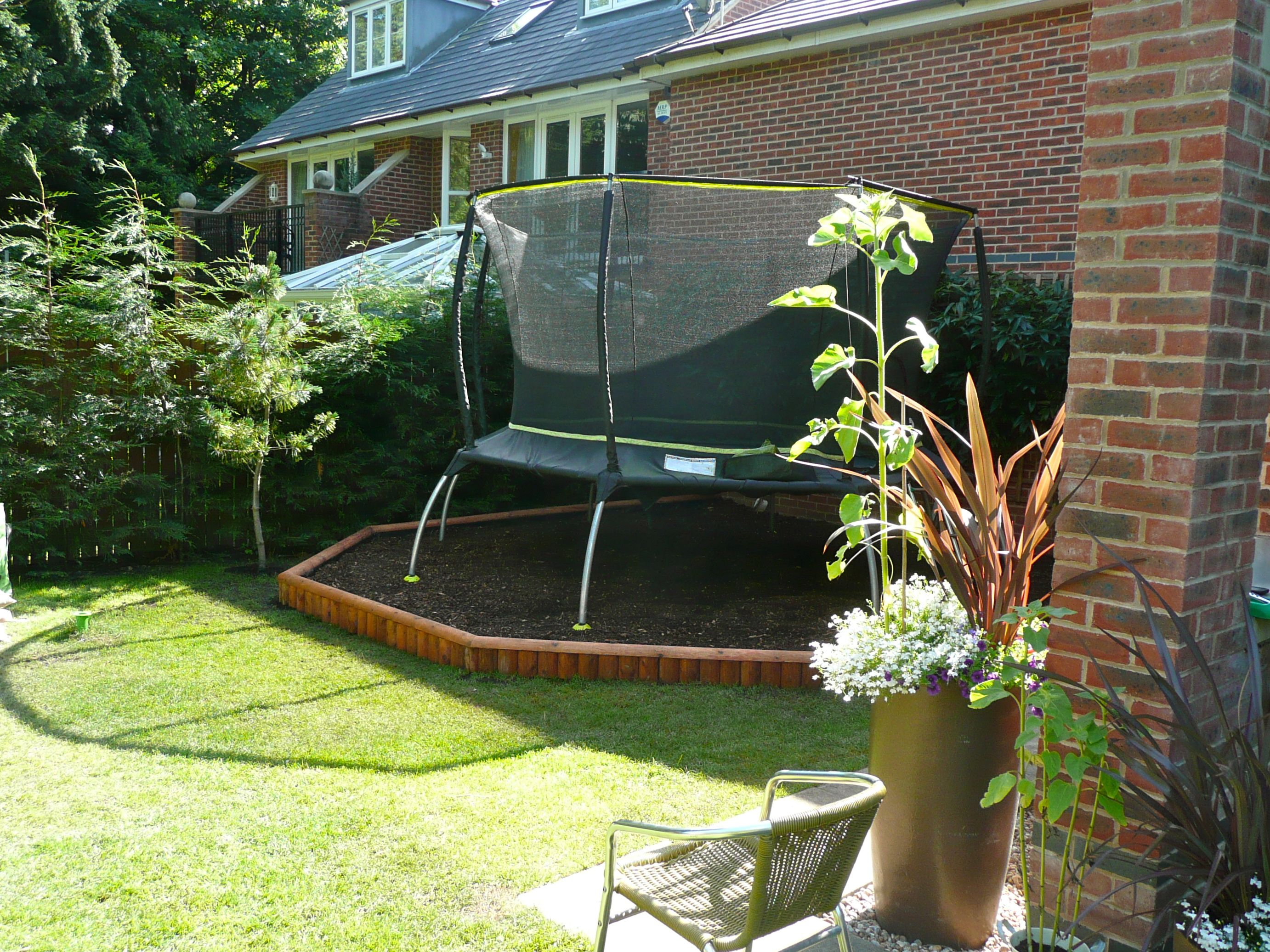 Landscape Under Trampoline Google Search Backyard pertaining to size 2764 X 2073