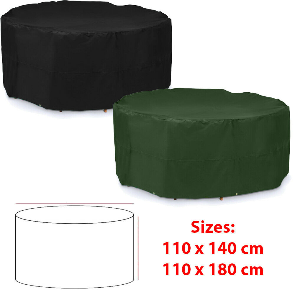 Large Round Outdoor Garden Patio Table Chair Set Furniture Cover throughout dimensions 1000 X 1000