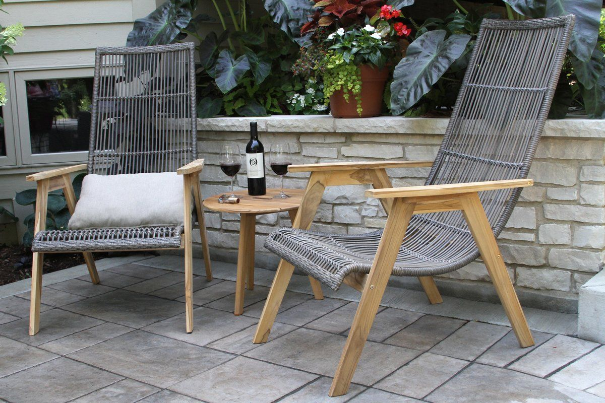 Largent Teak Patio Chair With Cushions In 2019 Patio in size 1200 X 800