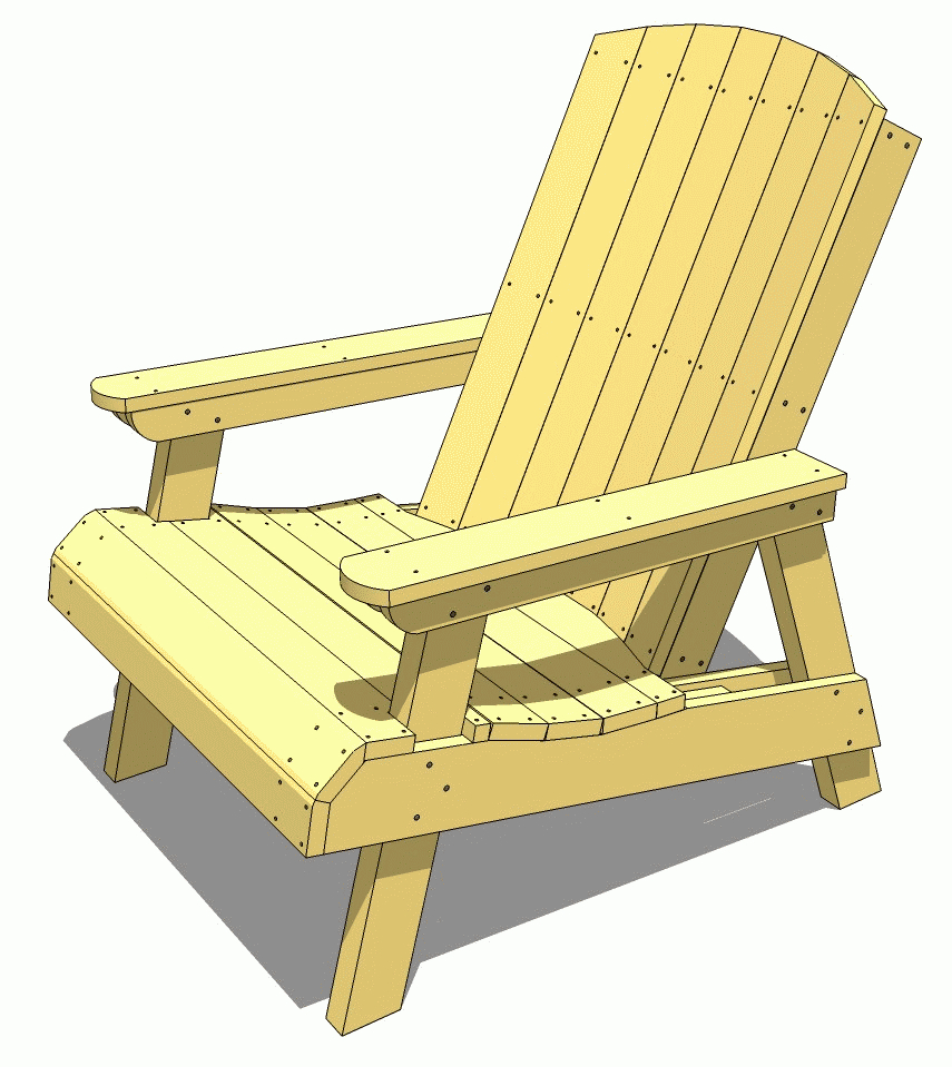 Lawn Chair Plans with regard to proportions 855 X 959