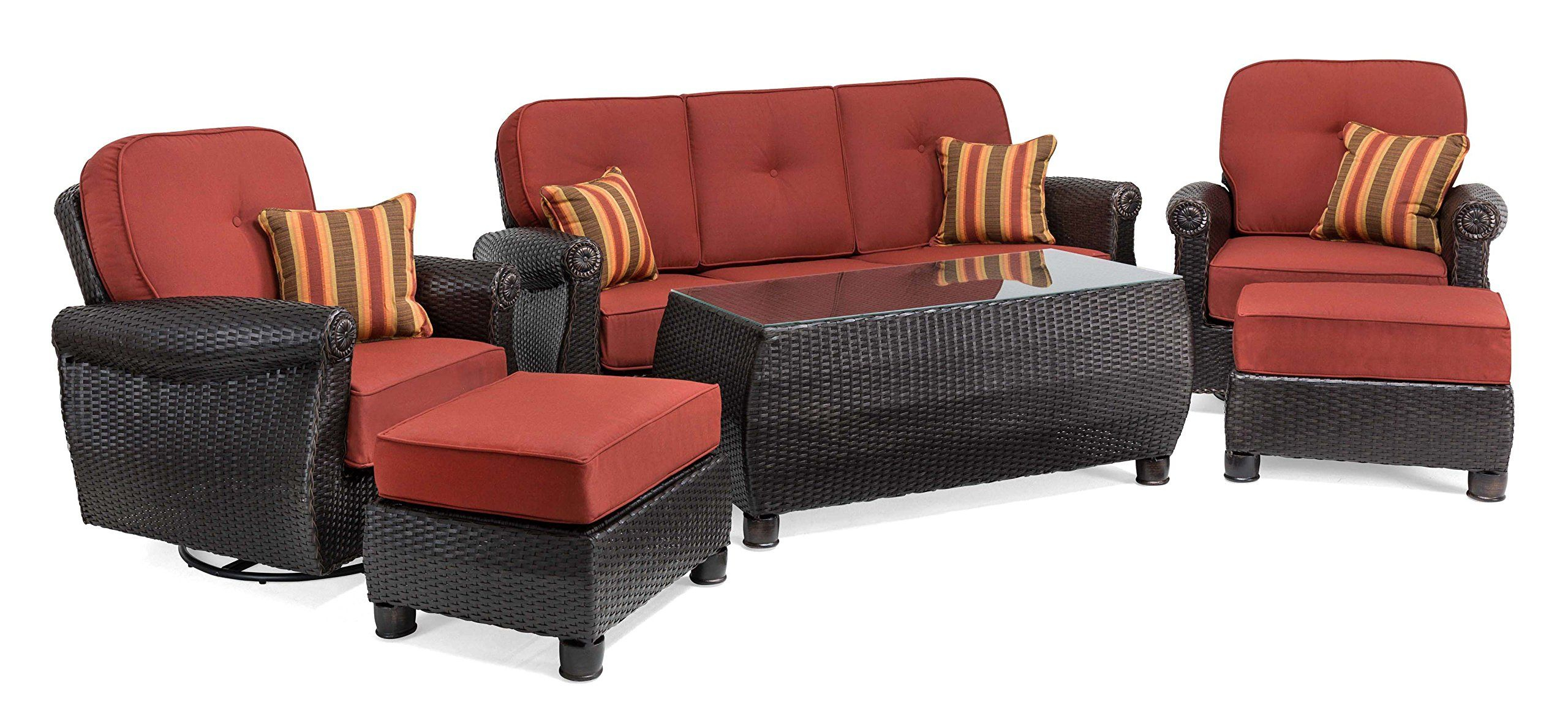 Lazboy Outdoor Breckenridge 6 Piece Resin Wicker Patio pertaining to dimensions 2560 X 1146