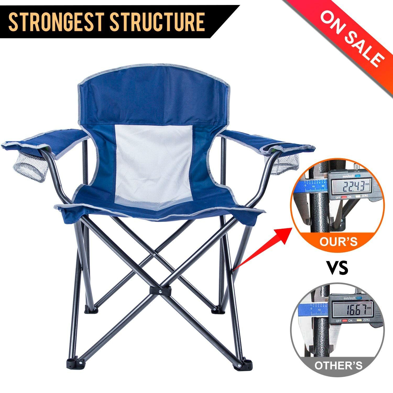 Lch Outdoor Camping Chair Oversized Support 300lbs Folding intended for proportions 1500 X 1500