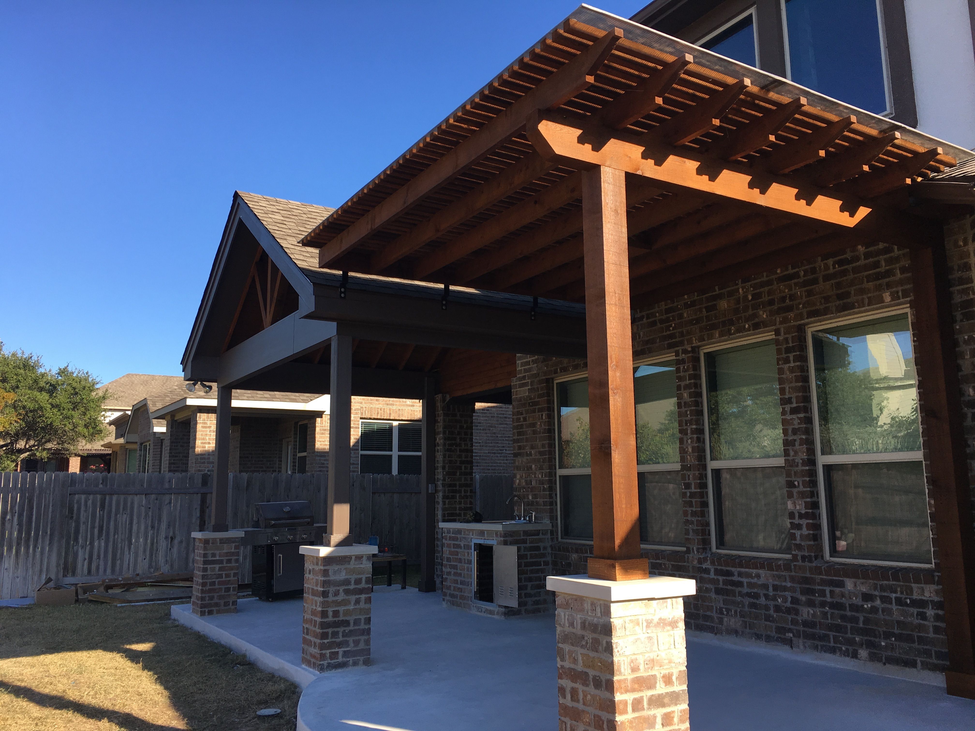 Leander Tx Patio Covers Austin Decks Pergolas Covered with sizing 4032 X 3024