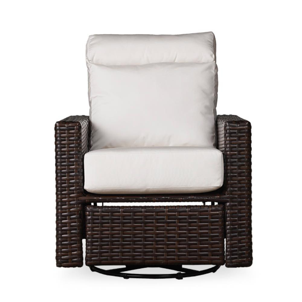 Lloyd Flanders Contempo Outdoor Wicker Recliner Swivel Glider intended for dimensions 1000 X 1000
