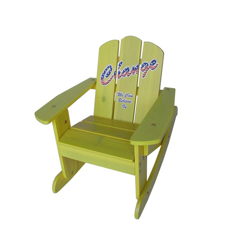 Lohasrus Kids Yellow Rocking Chair in size 1000 X 1000