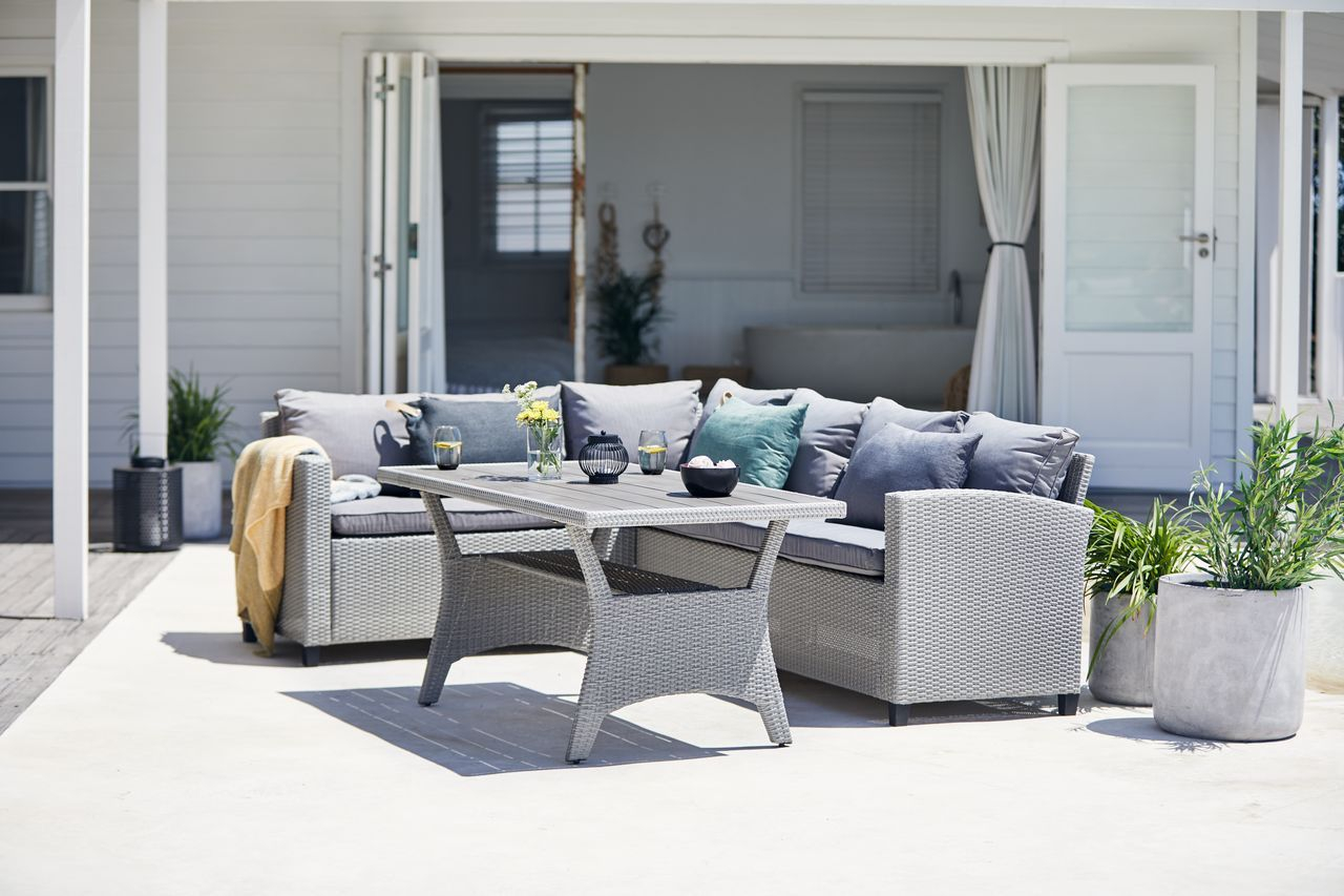 Lounge Set Ullehuse 6 Pers Grey Jysk Furniture Outdoor inside dimensions 1280 X 853