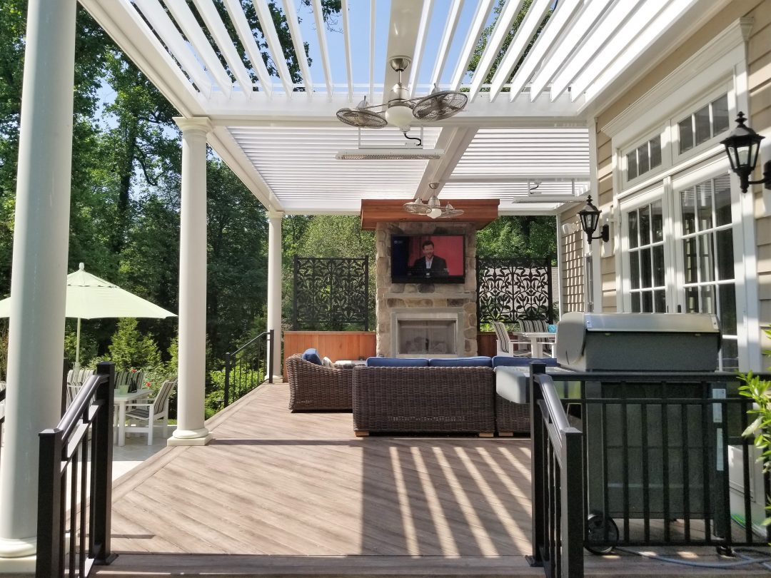Louvered Roof Systems For Pergola Patio Covers Equinox regarding sizing 1080 X 810