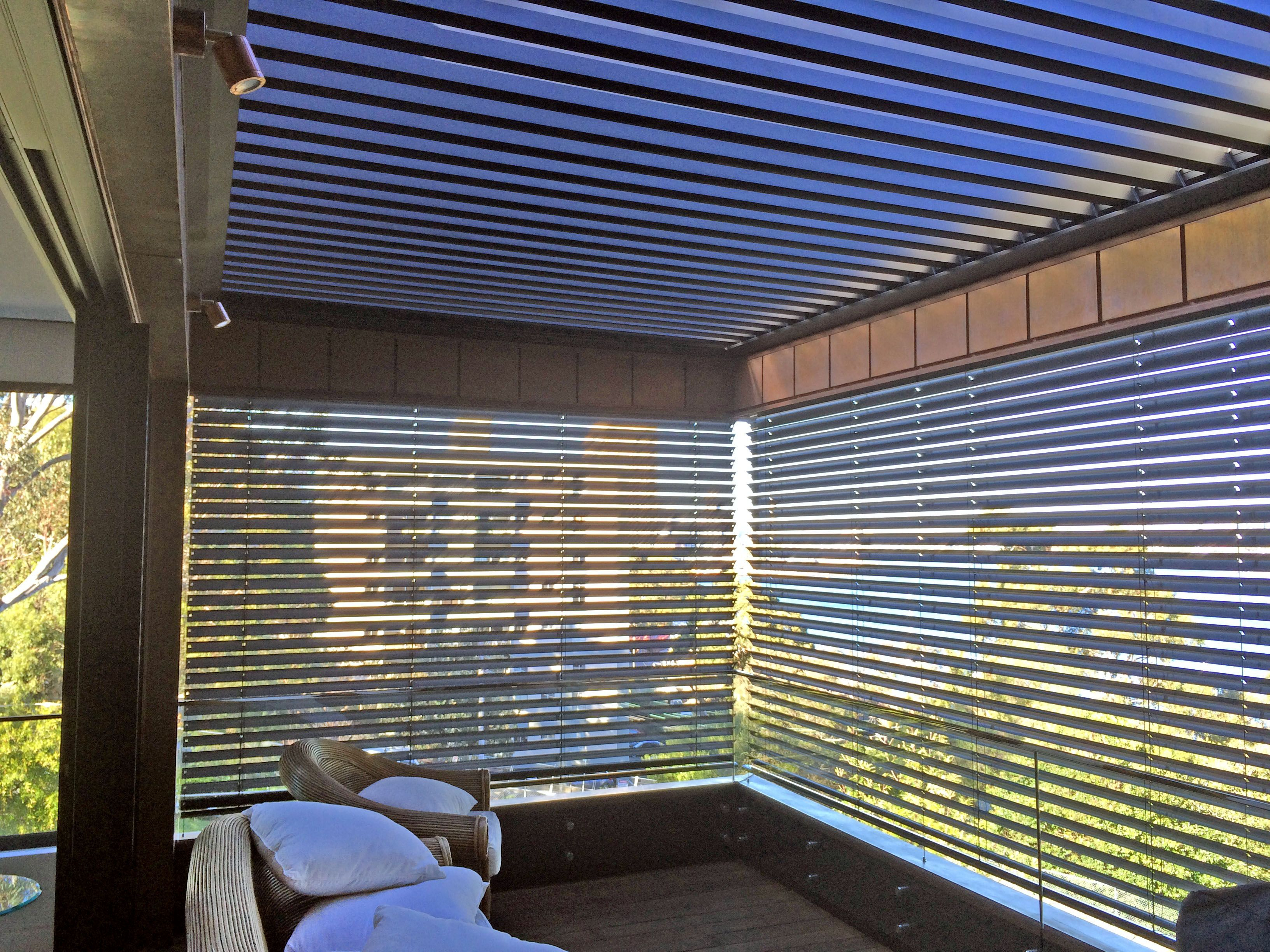 Louvretec Opening Roof Hella External Venetian Blinds throughout size 3264 X 2448