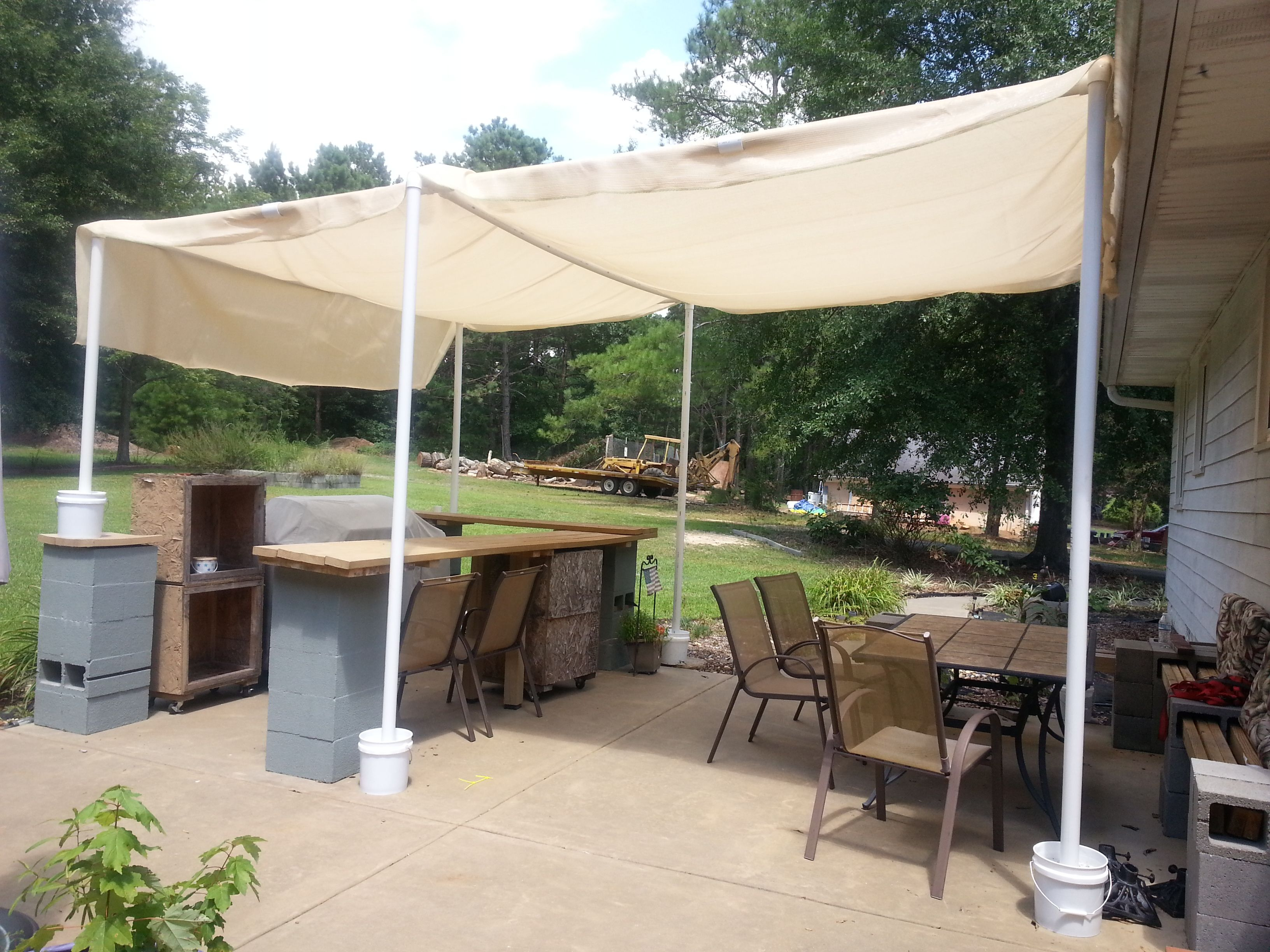 Made This Canopy To Cover The Barseating Area This Weekend in dimensions 3264 X 2448