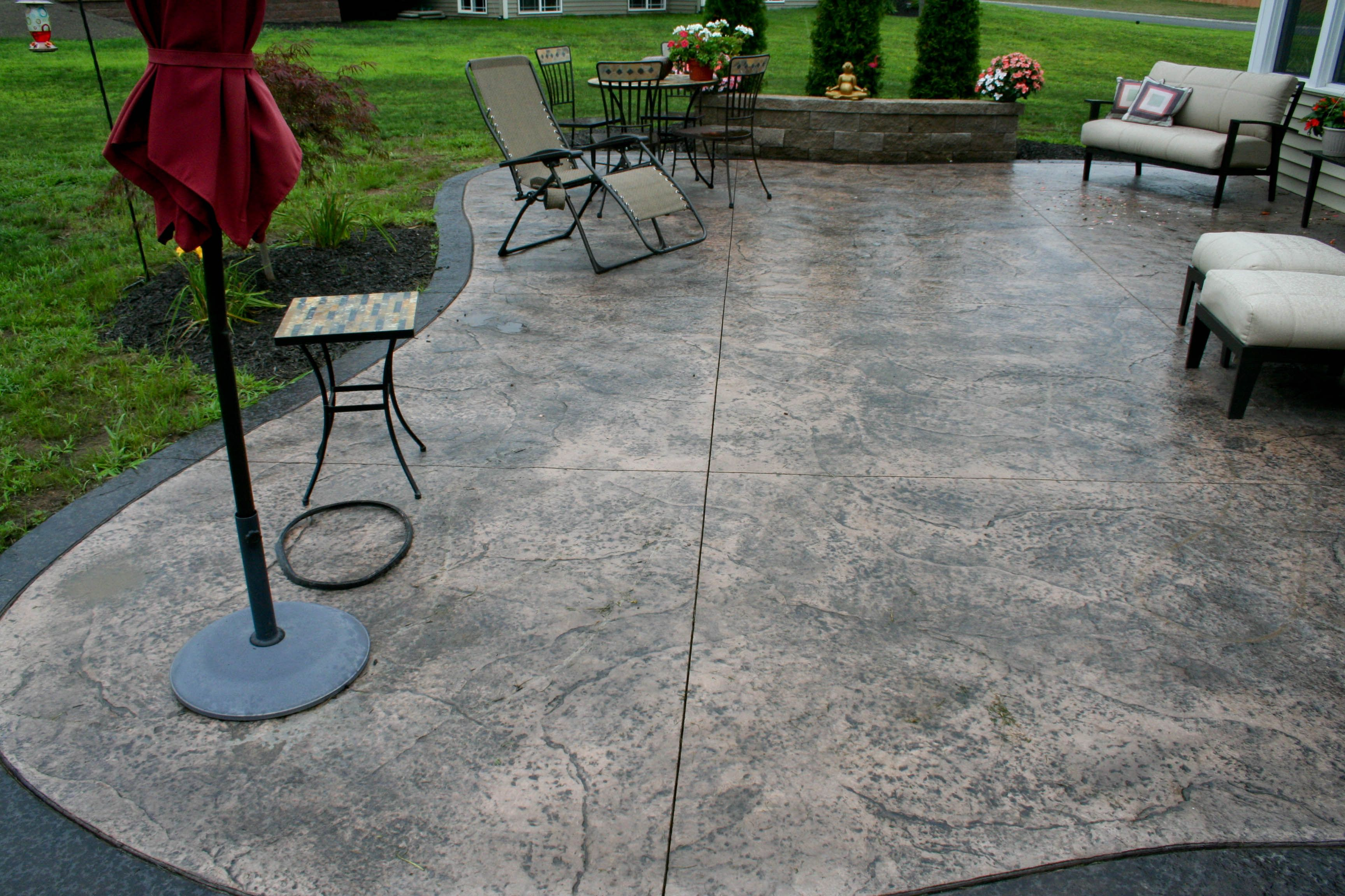 Magnificent Stamped Concrete Backyard Ideas Concrete Is throughout dimensions 3456 X 2304