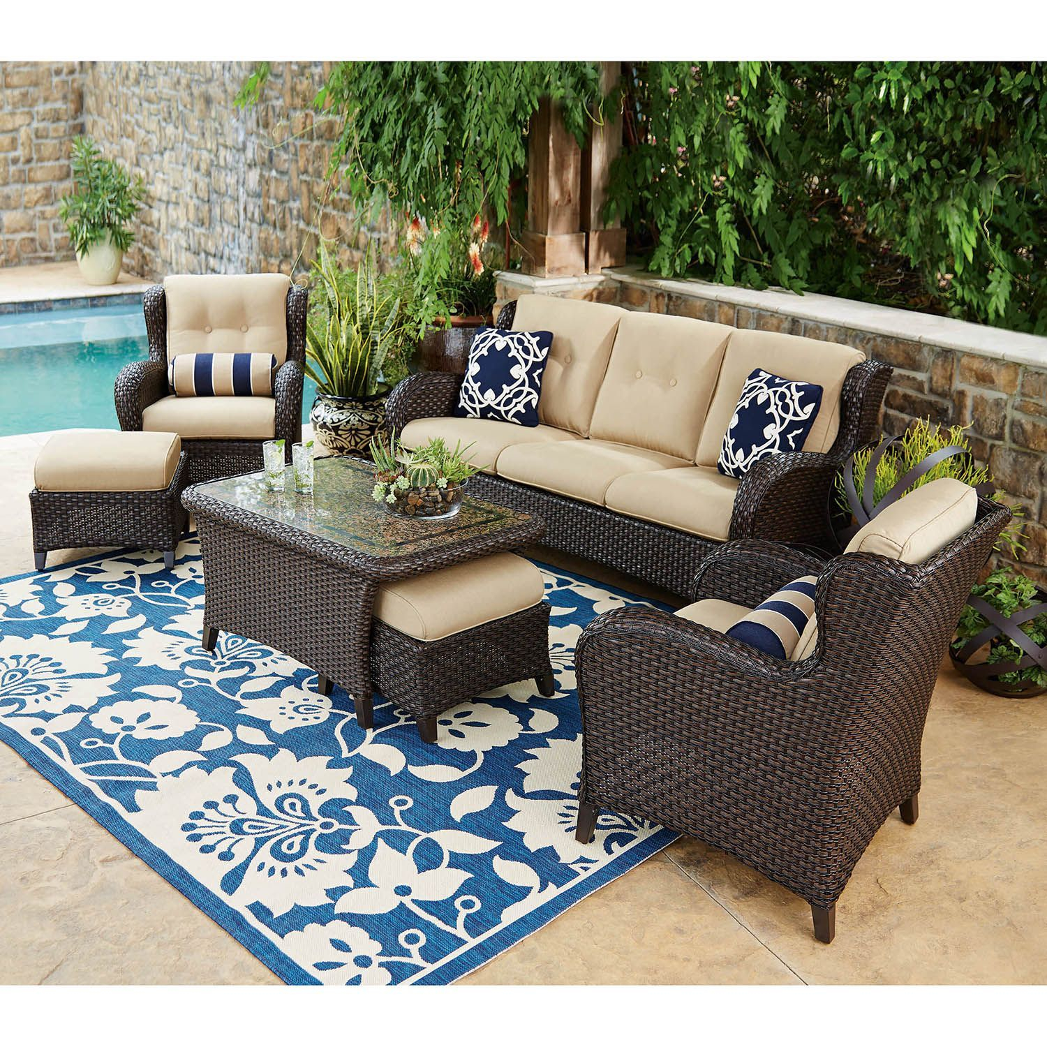 Members Mark Heritage Deep Seating Set Sams Club Agio within proportions 1500 X 1500