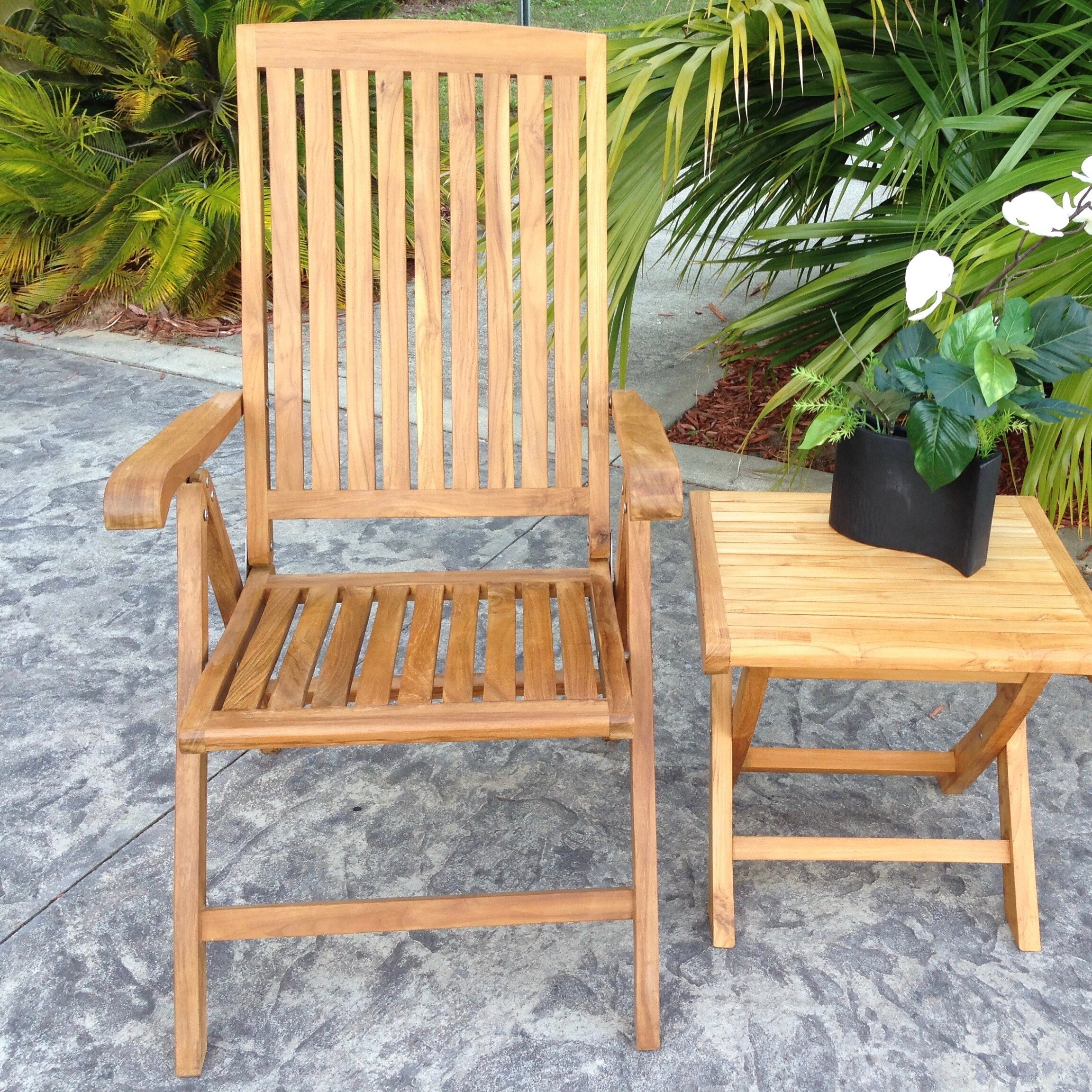 Miami Folding Teak Patio Dining Chair regarding size 2304 X 2304