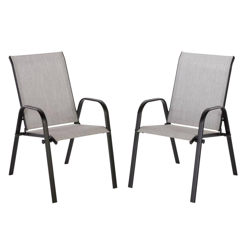 Mix And Match Black Stackable Sling Outdoor Dining Chair In with regard to size 1000 X 1000