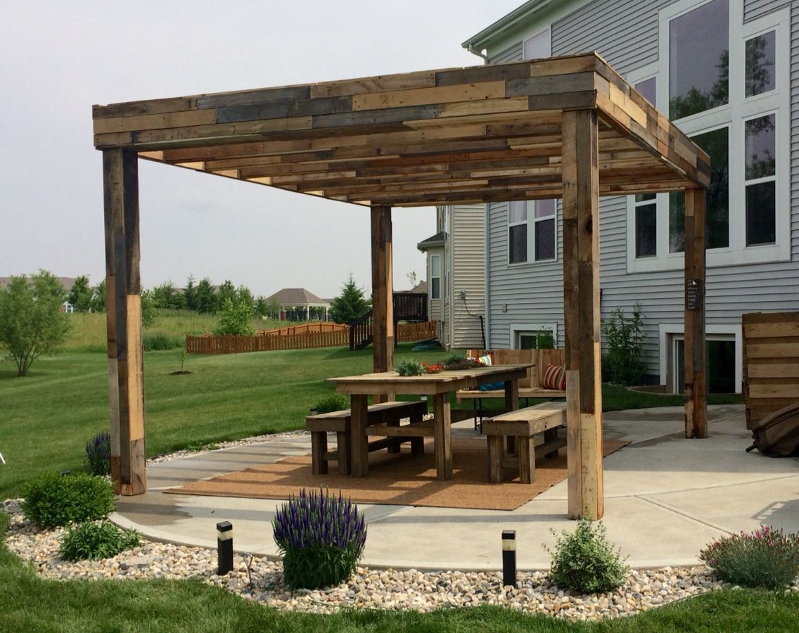 My Brother Built Me This Beautiful Pergola And Covered In for dimensions 1136 X 900